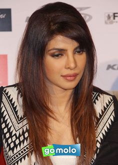 priyanka chopra hairstyle in krrish movie priyanka chopra side sweep bangs with layers love it priyanka chopra hairstyle in krrish movie priyanka chopra side sweep bangs with layers love it