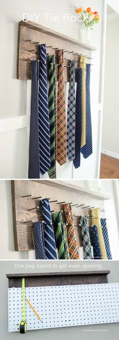 47 Best Tie Storage Images Organization Ideas Walk Diy Tie Rack Tutorial