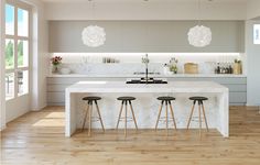 renovierte wohnung kenzo olga akulova, the 21 best gorgeous grey and white kitchens that get their mix, Design ideen
