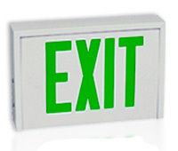 exit sign can be red or green depending where you are iar 535