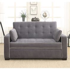 Westport Fabric Sleeper Loveseat Charcoal Gray 66 5 X 36 Also In Westport Fabric Sleeper Loveseat Charcoal Gray