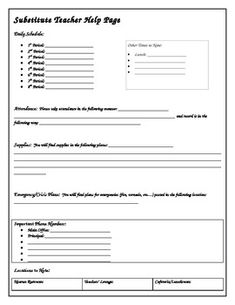 substitute teaching form