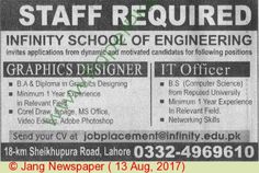 infinity ward jobs