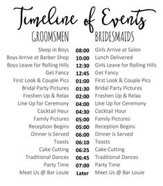 printable wedding timeline schedule itinerary by how to make a wedding itinerary