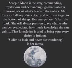 Moon in scorpio women