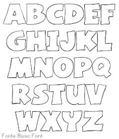 bubble letter template