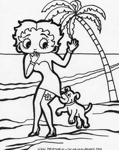 Betty Boop Coloring Page