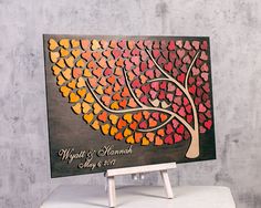 autumn wedding guest books