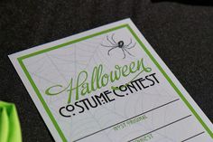 costume contest ballot template