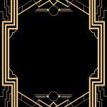 great gatsby digital printable invitation template black blank great gatsby invitation template