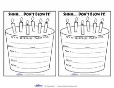 surprise party invitation templates