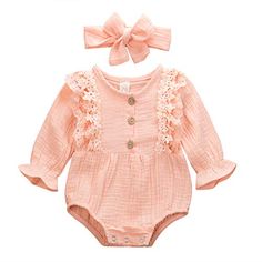 xueliangdedianpu Unisex Baby Summer Overalls Solid Color Soft Cotton One-Piece Rompers Suspenders for Newborn Infant Toddler