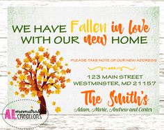 address change announcement cards