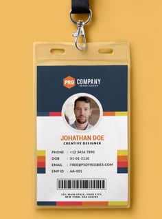school id card horizontal