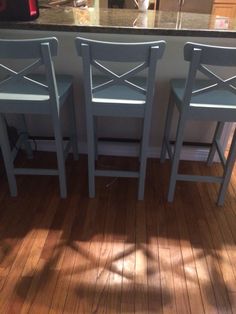 ikea stools painted with diy chalk paint red on top black or some