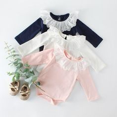 Baby Boy Girl O-Neck Long Sleeve Pure Color Climbing Clothes Bear Surfer Jumpsuit