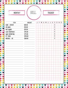 divide utility costs between three roommates with this printable