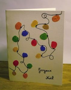 Carte de Noël facile à réaliser par un enfant Cardmaking, Cards, Diy Cards