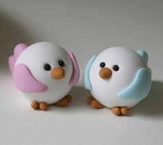 Look at these little guys! They are so cute! #ClayFigures #ClayBirds #Handmade