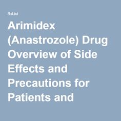 Anastrozole Side Effects Male
