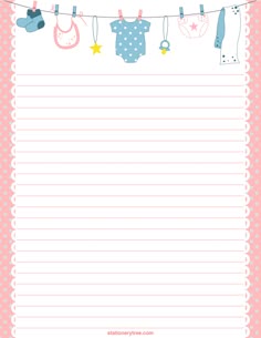 free printable baby boy borders for paper