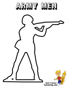 Green Army Men Coloring PageYou Can Print Out This