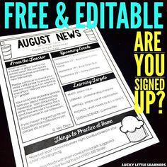 148 best classroom newsletter images in 2018 class newsletter