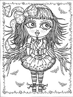 Instant Download 5 Pages Gothic Angels Art By ChubbyMermaid
