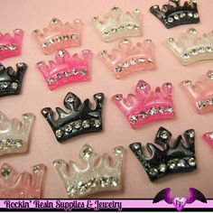 5pcs Tattoo Style Unicorn Flatback Acrylic Cabochons Embellishment Decoden Craft