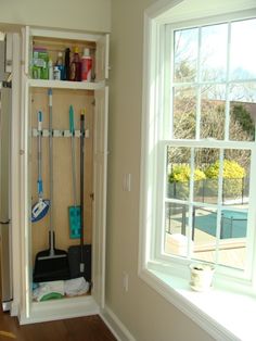 16 Best Broom Storage Images Butler Pantry Home Organization Broom Mop Storage For Kitchen Or Utility Room Mud