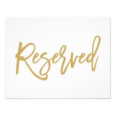 free printable reserved seating signs for your wedding ceremony