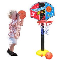Portable Basketball Hoop Stand Set Indoor Outdoor with Net /& Mini Ball for Kids Toddlers Child Gift 1pack