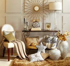 66 Best Color Metallic Home Decor Images On Pinterest For The Silver And Gold Decor Mix Metallic Home December S Color Of The Month