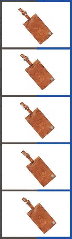 Nurse Medical Leather Luggage Tags Personalized Extra Address Cards With Adjustable Strap