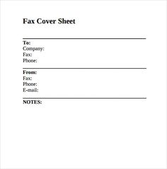 facsimile cover sheet template word