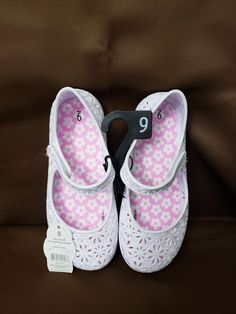 Wonder Nation Toddler Girls Mary Jane Jelly Shoes Size 11 Purple W Bow