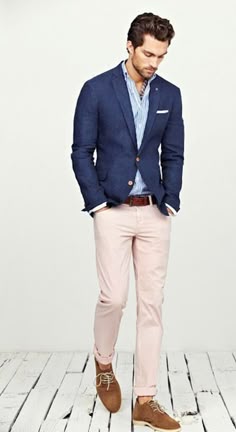 Moda Hombre Blazer Azul