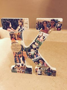 wooden letter custom photo collage letter honeymoon photos home wooden letter photo collage