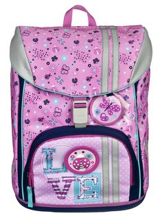 SCHULE RANZEN MAPPE TASCHE LADYBUG SCHULTASCHE 38 x 6 x 28 CM PINK MÄDCHEN