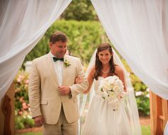 159 Best Wedding Ceremony Decor Images On Pinterest In 2018 Ak Brides Wedding Planning Services Soft White Fabric D The Entrance For Our Bride At This Magnolia Springs Al