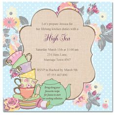 image result for sunday school tea party invitations parties