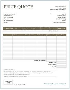 price quotation template for word download quotations quotation best quotation format in word