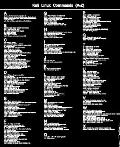 reference http www hacoder com 2015 09 kali linux commands cheat linux commands cheat sheet 2015