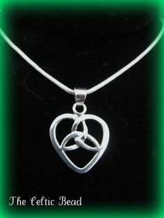 18-Inch Rhodium Plated Necklace with 4mm Amethyst Birthstone Beads and Sterling Silver Trinity Irish Knot Charm.