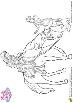 Barbie And Her Sisters In A Pony Tale Coloring Pages