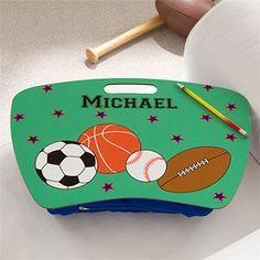 Personalized Kids Art Lap Desk Monogrammed By Ginsmonogrampe It S A Lap Desk With Dry Erase Board Top