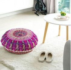 25 Pcs Large Mandala Floor Pillow Cover 32/" Round Cushion Cover Wholesale Lots