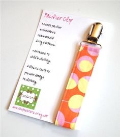 NEW Baby WhatKnots Girls Girl Flower Hedgehog Pacifier Binky Clip Holder Keeper