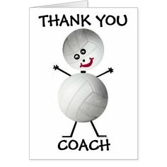 volleyball thank you cards
