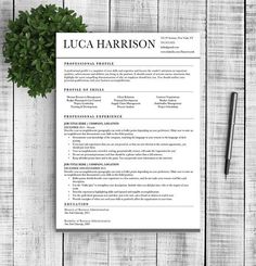 professional resume template by resume template shoppe on creativemarket - Cover Letter And Resume Format professional resume template by resume template shoppe on creativemarket - Cover Letter And Resume Format